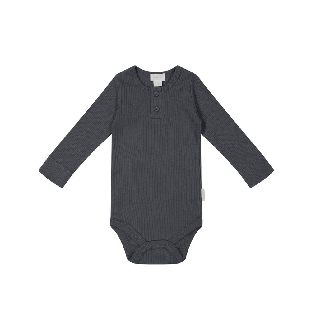 Jamie Kay - Organic Cotton Modal Long Sleeve Bodysuit - 6-12M